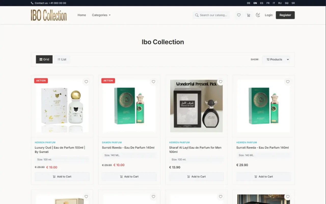 IPCE STORE  Theme – Shablone Premium